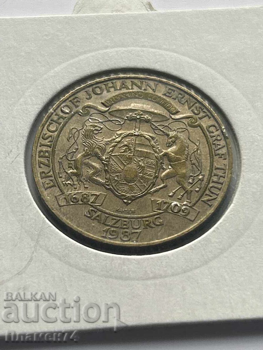 20 Schillings Austria 1987 Accession to the Throne of Count Thun with price 7.00 BGN | € 3.58