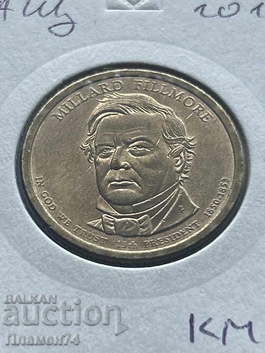 1 долар 2010 САЩ Милард Филмор