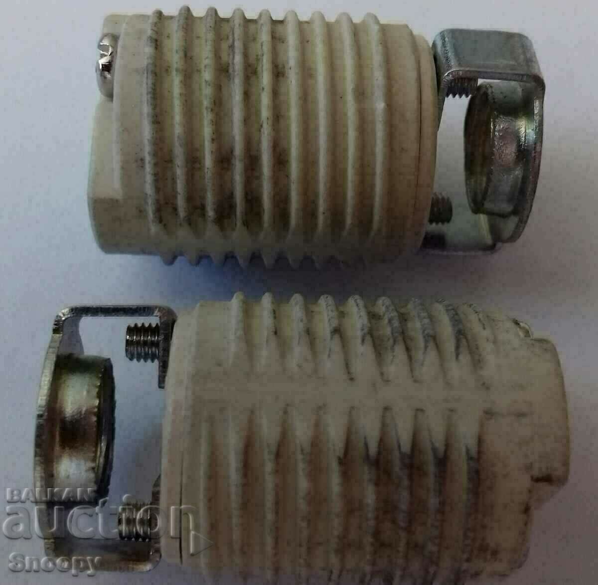 Аукцион Керамична фасунга цокъл G9 - комплект 2 бр. с рингове