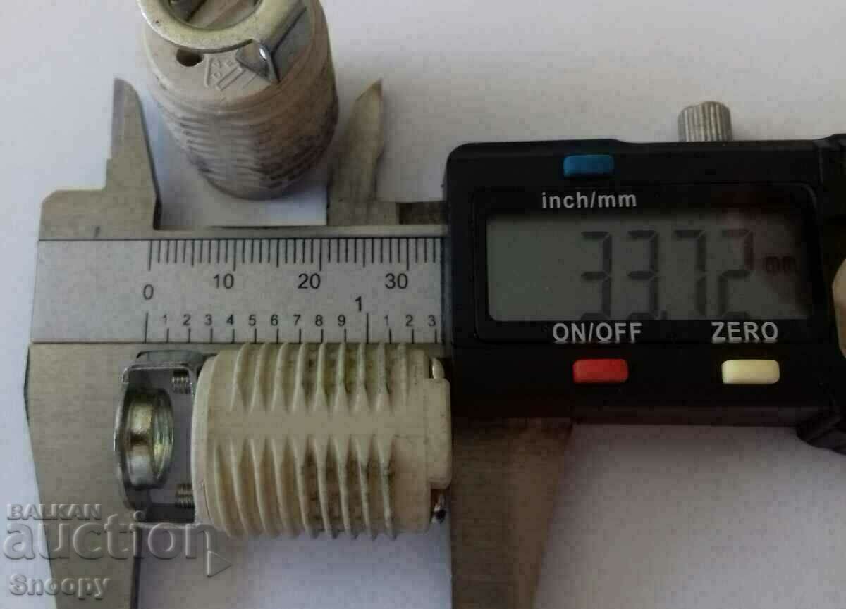 Керамична фасунга цокъл G9 - комплект 2 бр. с рингове - 5