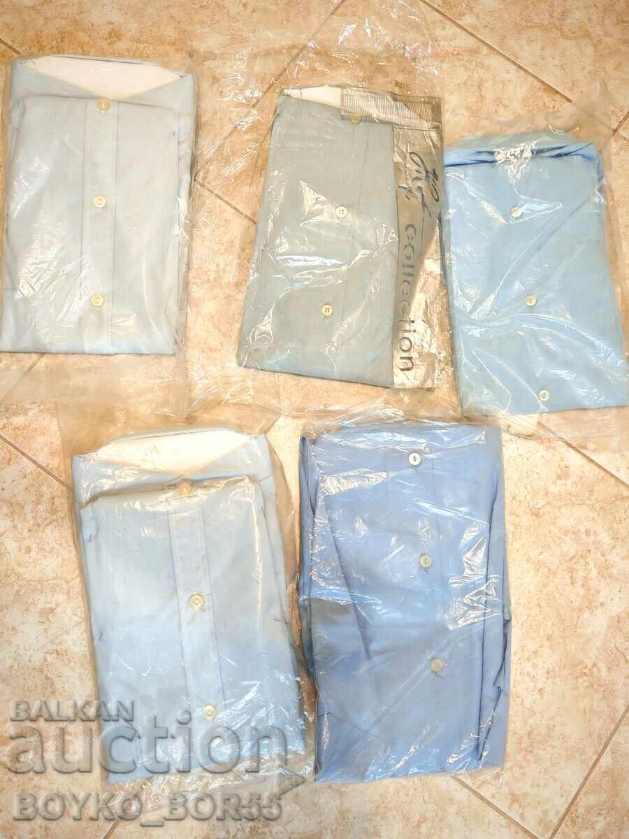 Πέντε Ολοκαίνουργια Αυθεντικά Βουλγάρικα Ανδρικά Σοσιαλιστικά Πουκάμισα 1980s με τιμή 25.00 BGN | € 12.78 Πέντε Ολοκαίνουργια Αυθεντικά Βουλγάρικα Ανδρικά Σοσιαλιστικά Πουκάμισα 1980s με τιμή 25.00 BGN | € 12.78