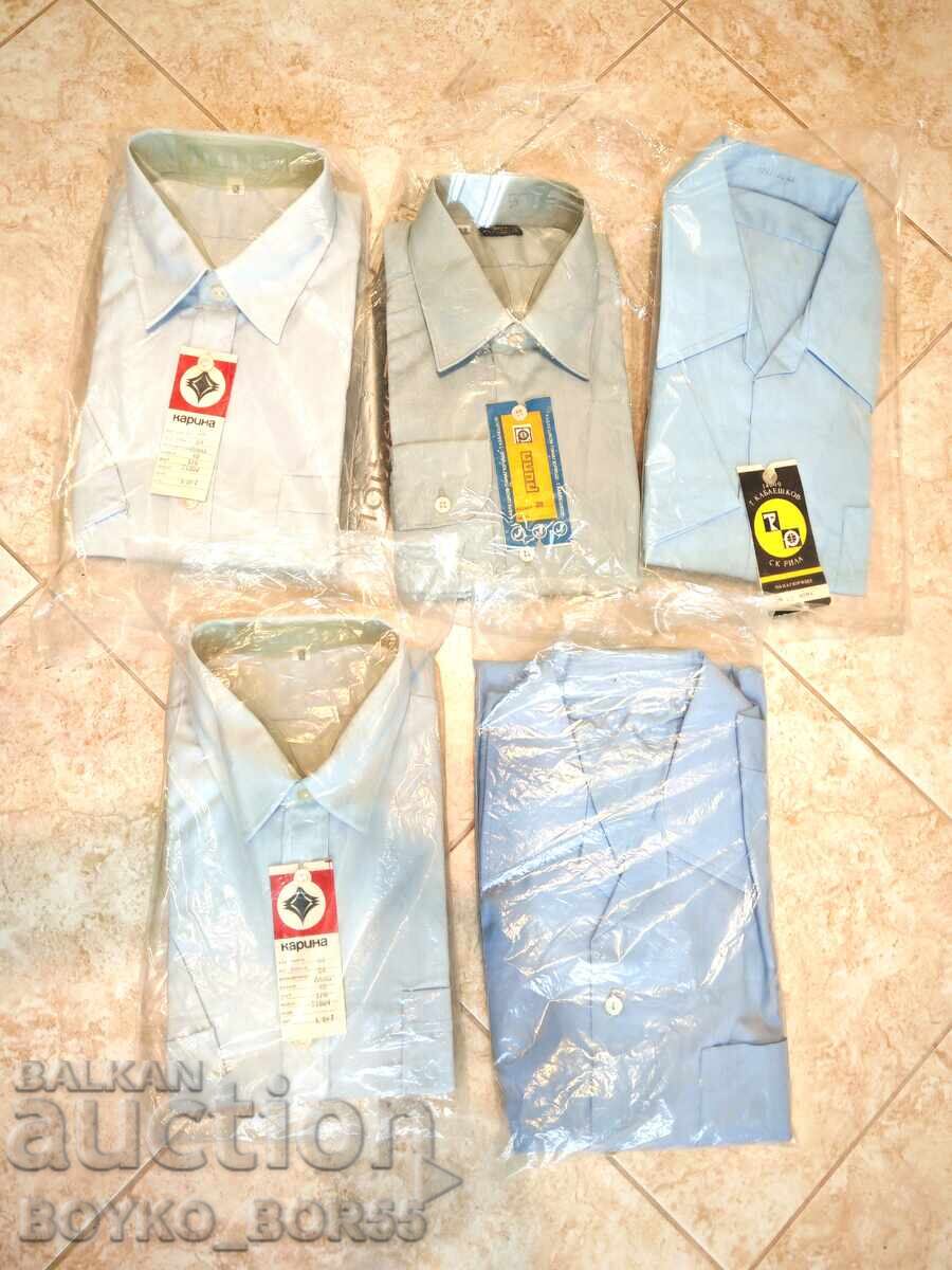 Πέντε Ολοκαίνουργια Αυθεντικά Βουλγάρικα Ανδρικά Σοσιαλιστικά Πουκάμισα 1980s Πέντε Ολοκαίνουργια Αυθεντικά Βουλγάρικα Ανδρικά Σοσιαλιστικά Πουκάμισα 1980s