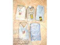 Cinci Cămăși Originale Bărbați Bulgărești Noi, Curate, Socialiste, Anii 1980