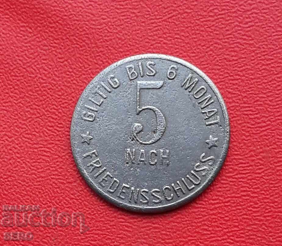 Germany-Bavaria-Gmunden-5 Pfennig Germany-Bavaria-Gmunden-5 Pfennig