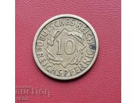 Germany-10 Pfennig 1925 E-Muldenhüten