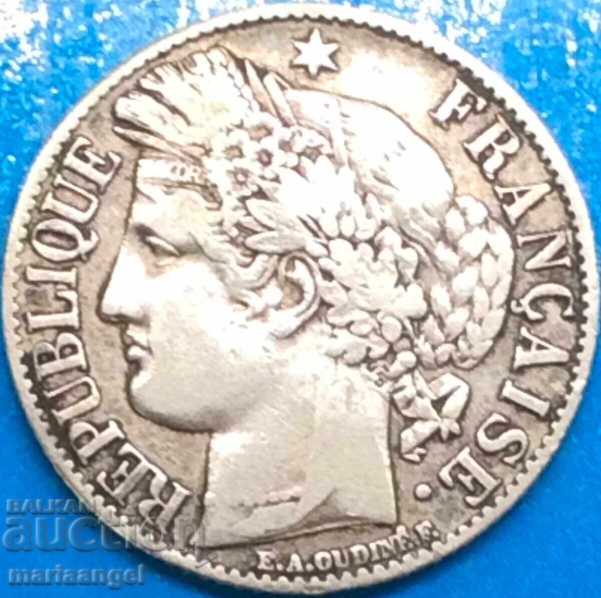 1 Franc 1895 France A - Paris "Marianne" silver