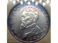 500 Lire 1975 Italy UNC Michelangelo Silver Certificate
