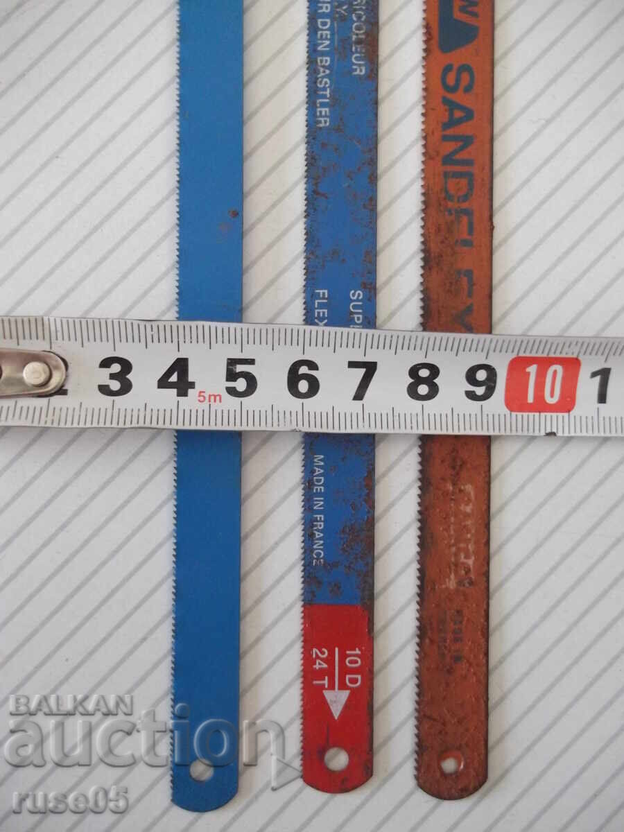Auction  Lot of 3 hand saw blades