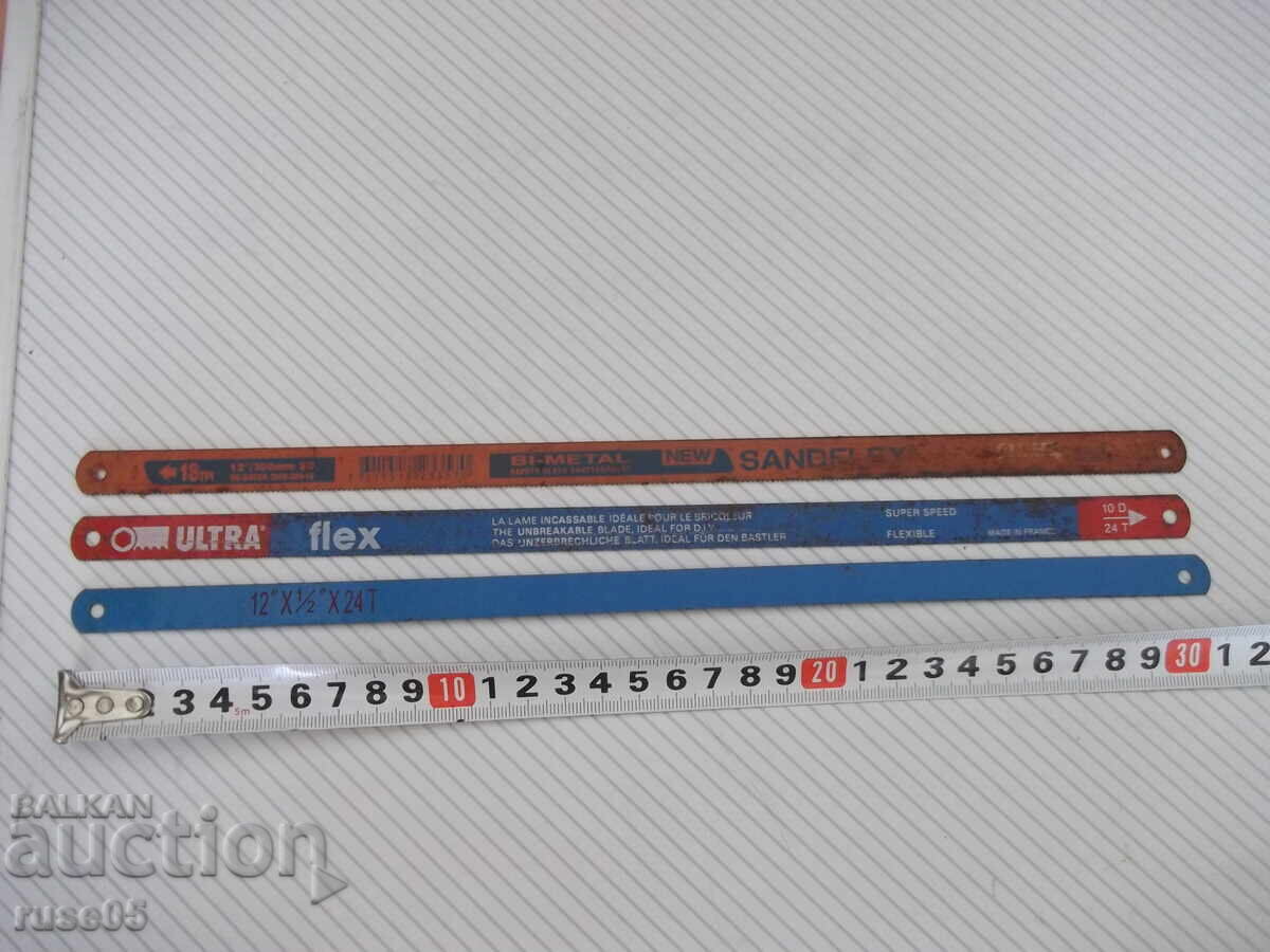 Lot of 3 hand saw blades