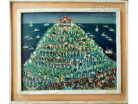 Картина, "Къщата на художниците", худ. Иван Попов, 1984 г.