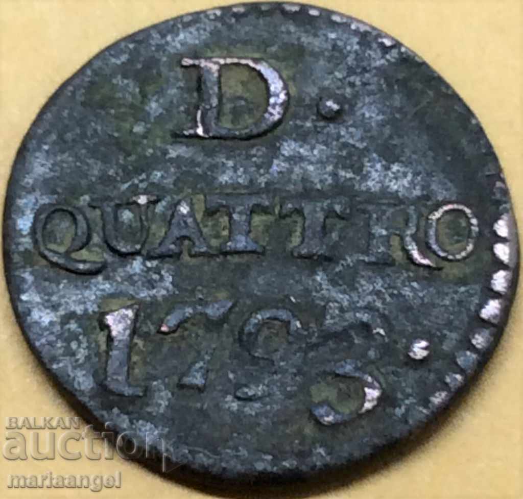 Ιταλία 1793 4 δηνάρια κυβερνήτες της Γένοβας - Δόγηδες 1637-1797 σπάνια με τιμή 52.00 BGN | € 26.59