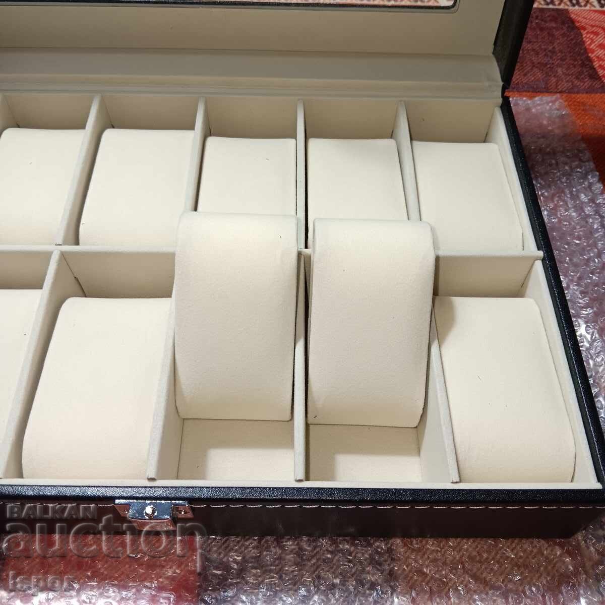 Delivery of Luxury Leather Watch Box 12 Compartments