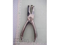 One-hole punch, pliers type