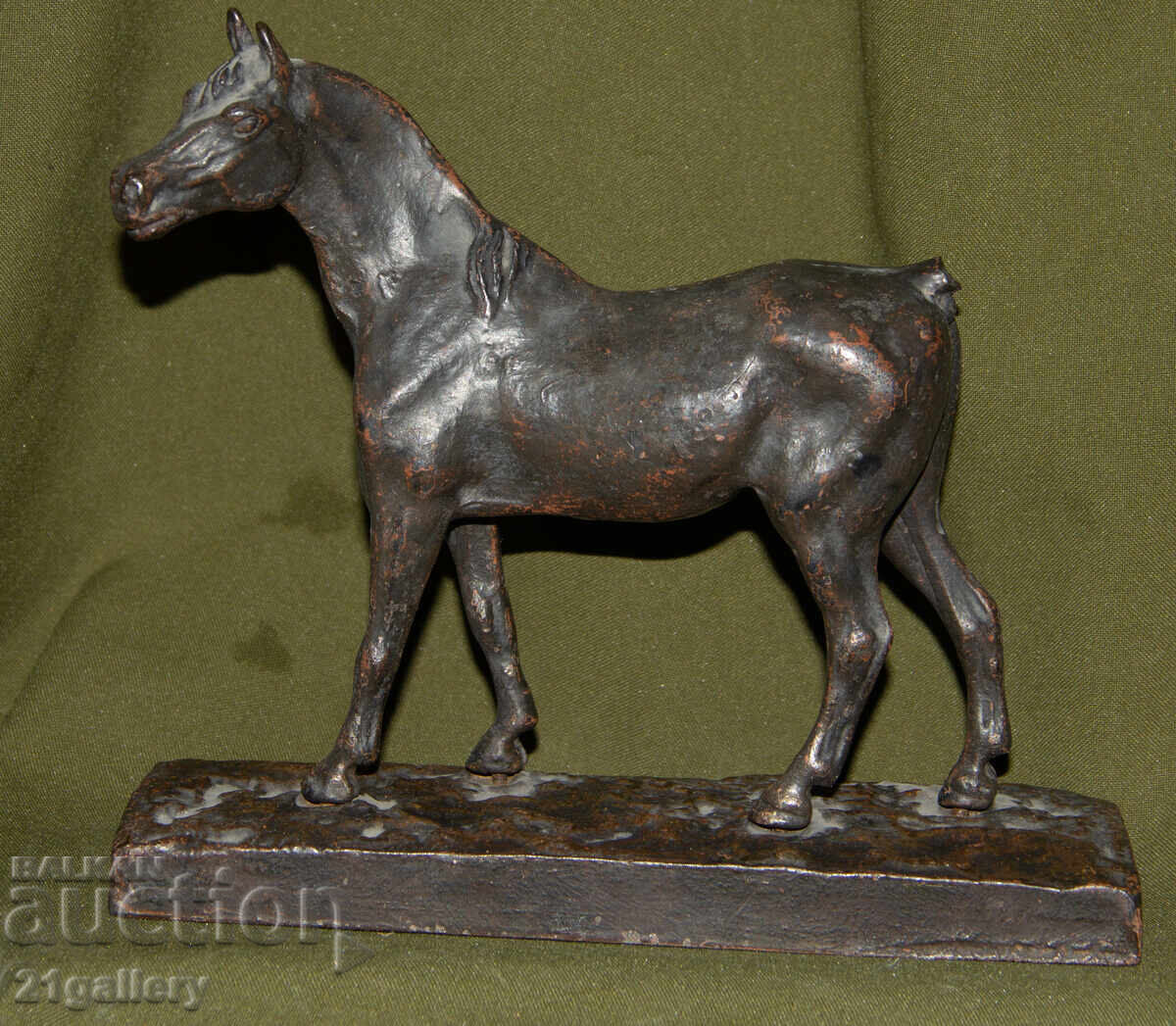 Δημοπρασία Παλαιό χάλκινο γλυπτό άγαλμα άλογο
