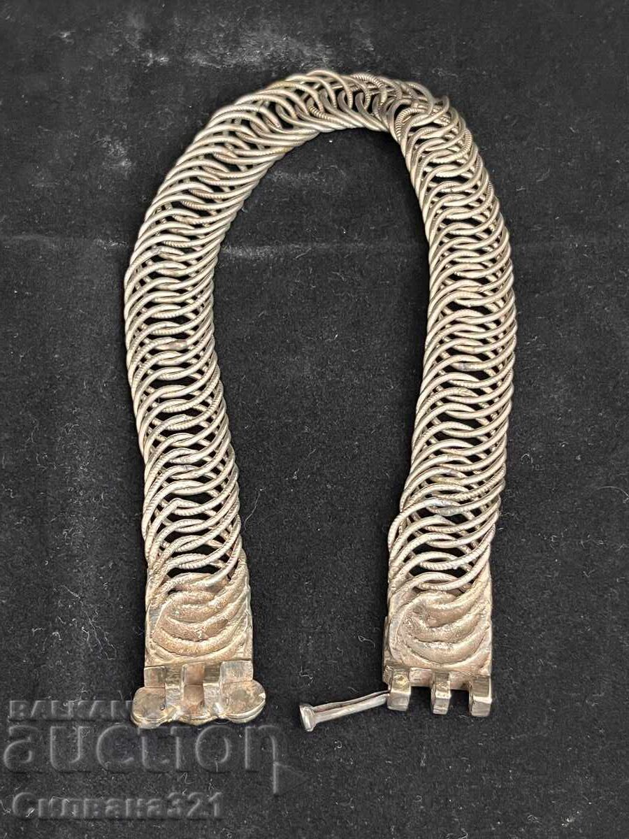 Bijuterie de argint veche, tip "cușcă" - 7