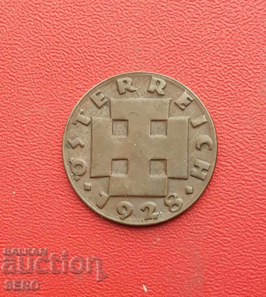 Austria-2 groschen 1928 cu preț € 0.31 | 0.61 BGN