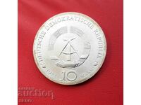 Germany-GDR-10 Marks 1971-Silver, Small Mintage and Rare