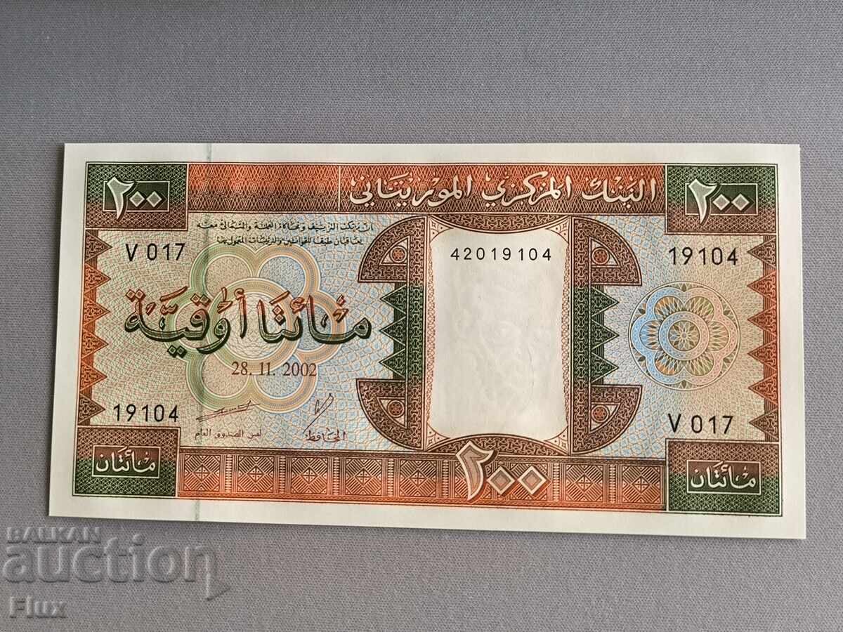 Banknote - Mauritania - 200 Ouguiya UNC | 2002