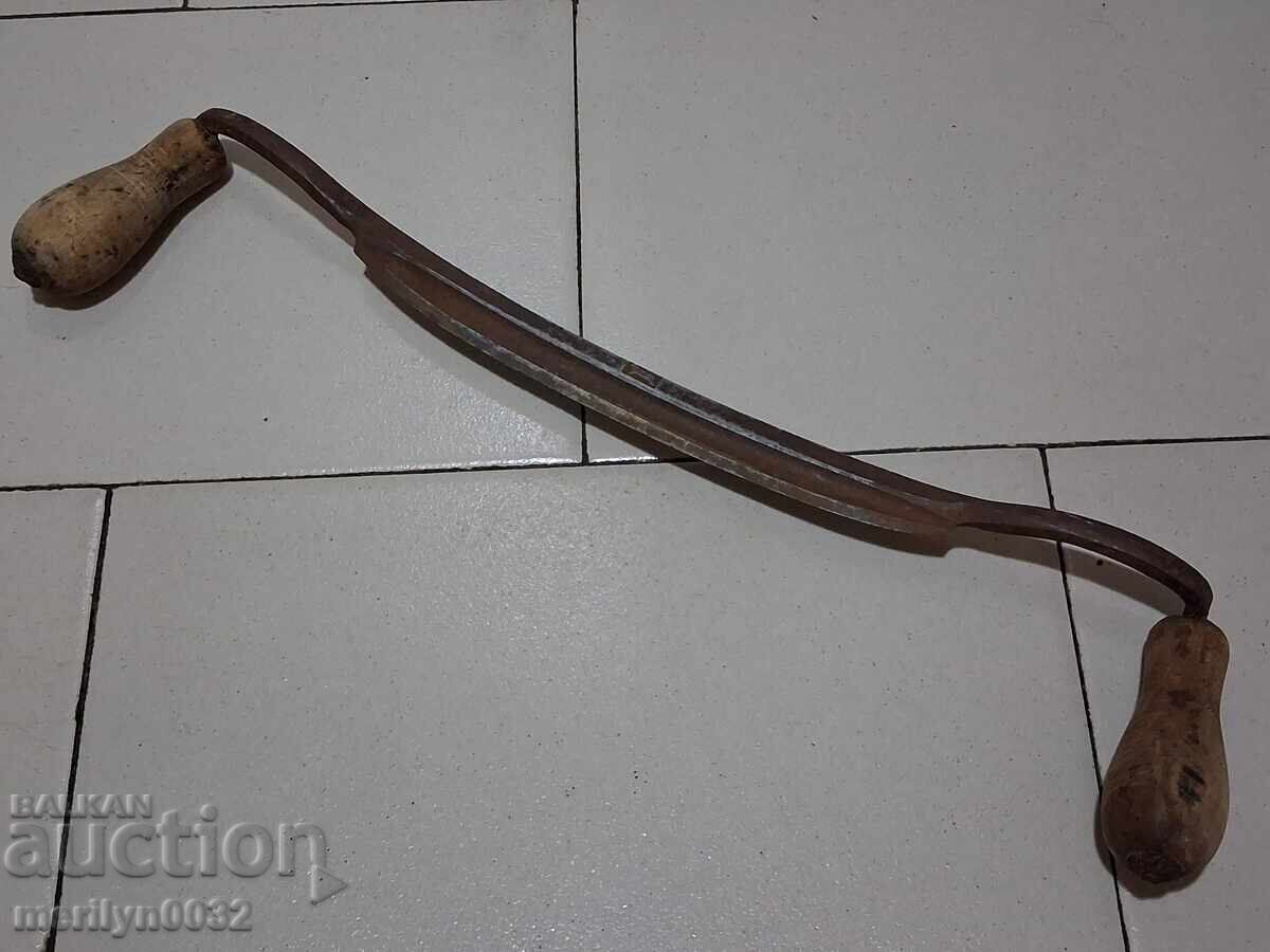 Old Mark's Hand Tool Wrought Iron Plane Wooden Old Mark's Hand Tool Wrought Iron Plane Wooden