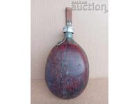 Sticlă de campanie de ofițer WW2 WWII cu husă pentru curea