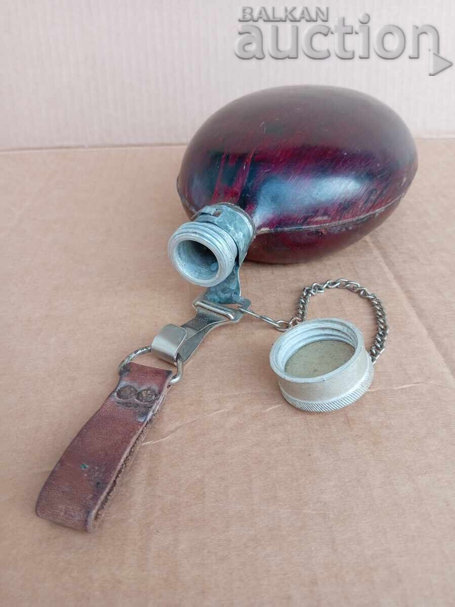 WW2 WWII Officer's Canteen with Belt Carrier - 5