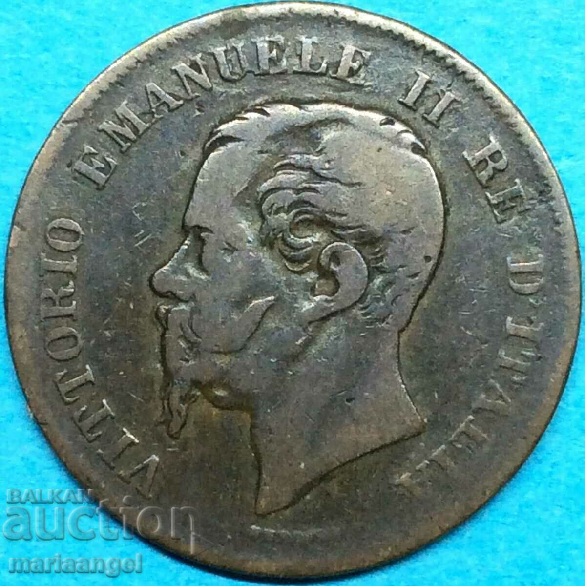 ITALY 1862 5 centesimi centesimi N - Naples with price 3.99 BGN | € 2.04