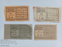 4 buc. Bilete Regatul Bulgariei