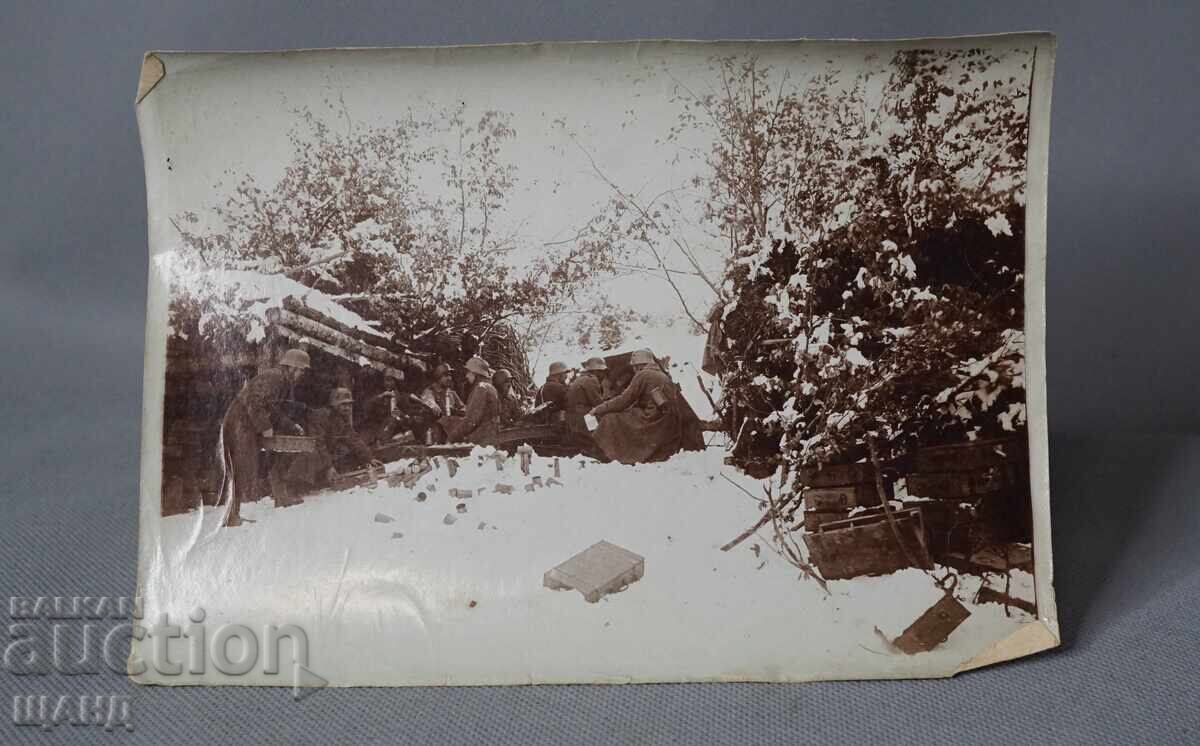 Old Military Photo of Prilep, Macedonia, Officers, Helmet Old Military Photo of Prilep, Macedonia, Officers, Helmet