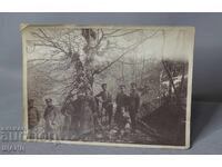 Old Military Photo of Prilep, Macedonia, Officers in the Forest
