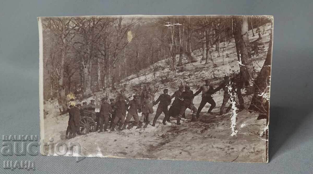 PSV Old Military Photo Prilep Macedonia officers cannon PSV Old Military Photo Prilep Macedonia officers cannon