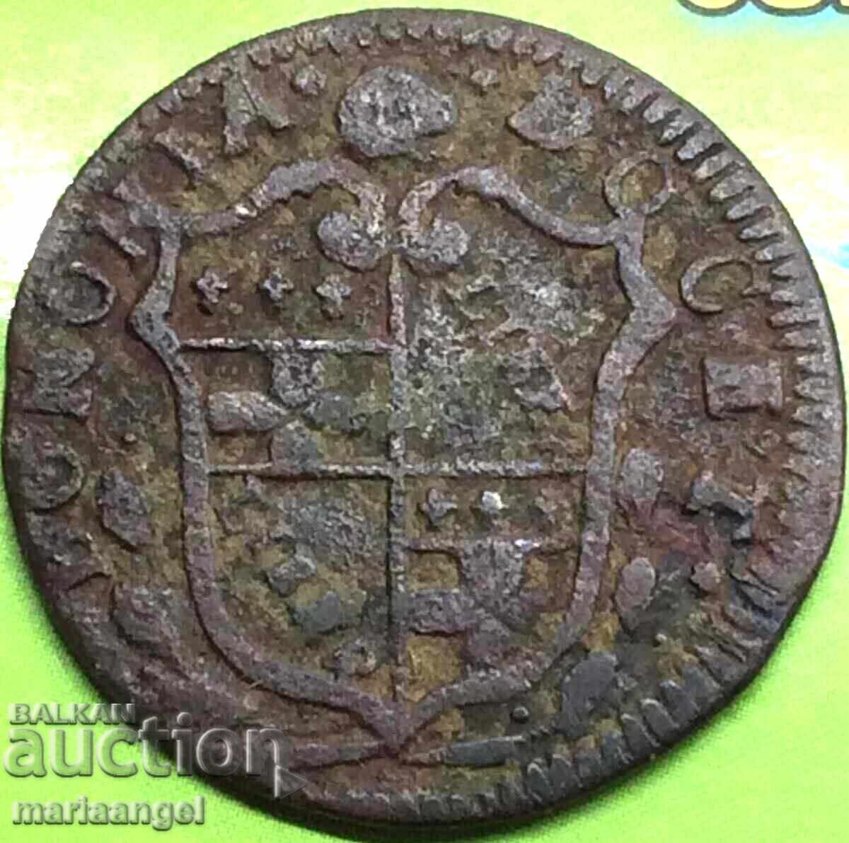 Delivery of Mezzo Bolognino 1720 Vatican Clement XI 1701-1721 Lion 28mm Delivery of Mezzo Bolognino 1720 Vatican Clement XI 1701-1721 Lion 28mm