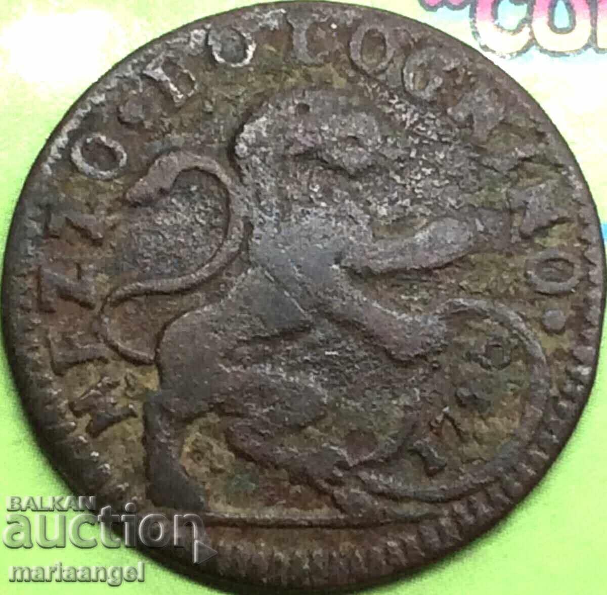 Mezzo Bolognino 1720 Vatican Clement XI 1701-1721 Lion 28mm Mezzo Bolognino 1720 Vatican Clement XI 1701-1721 Lion 28mm