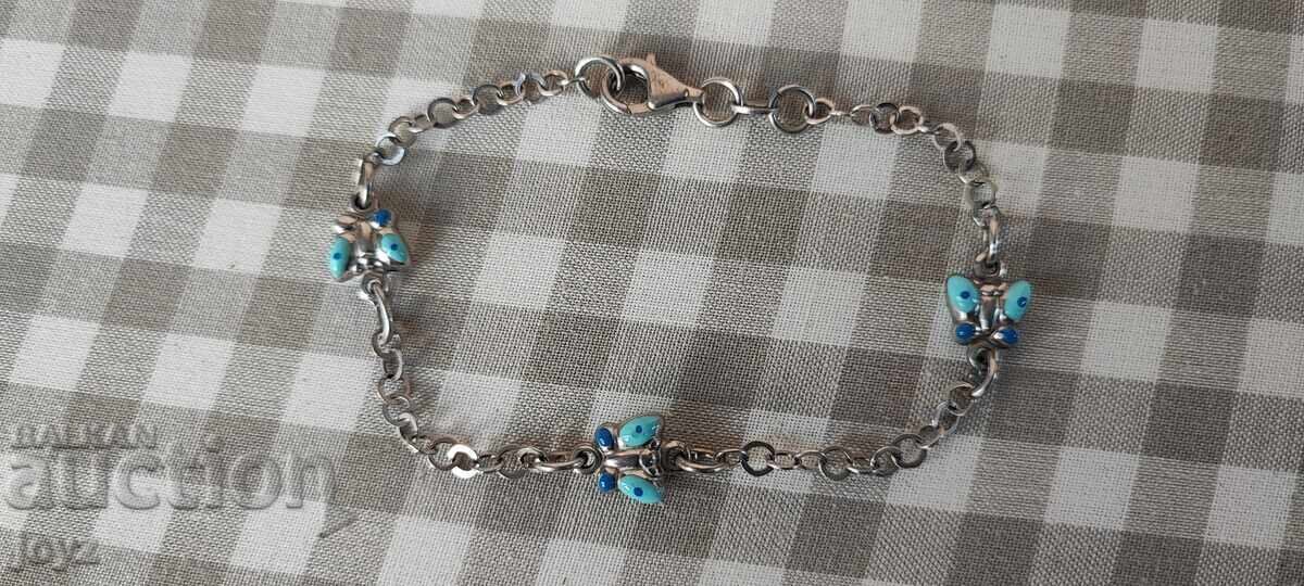 ΝΕΟ ΙΤΑΛΙΚΟ ΑΣΗΜΕΝΙΟ ΒΡΑΧΙΟΛΙ με ΠΕΤΑΛΟΥΔΕΣ 4 γρ. / ΔΟΚΙΜΗ 925 με τιμή € 19.00 | 37.16 BGN ΝΕΟ ΙΤΑΛΙΚΟ ΑΣΗΜΕΝΙΟ ΒΡΑΧΙΟΛΙ με ΠΕΤΑΛΟΥΔΕΣ 4 γρ. / ΔΟΚΙΜΗ 925 με τιμή € 19.00 | 37.16 BGN