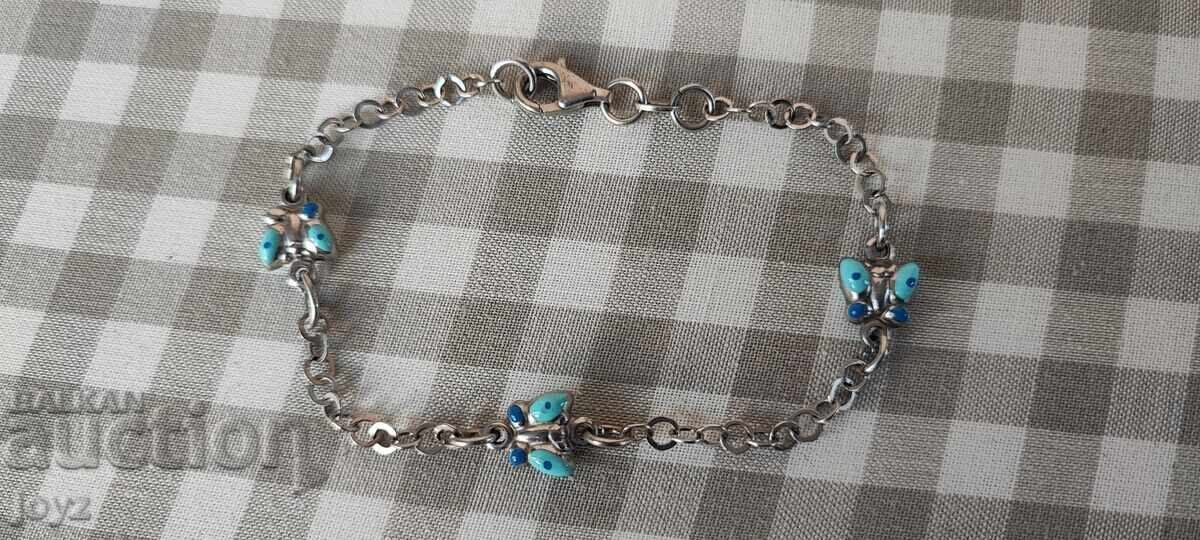 Παράδοση ΝΕΟ ΙΤΑΛΙΚΟ ΑΣΗΜΕΝΙΟ ΒΡΑΧΙΟΛΙ με ΠΕΤΑΛΟΥΔΕΣ 4 γρ. / ΔΟΚΙΜΗ 925 Παράδοση ΝΕΟ ΙΤΑΛΙΚΟ ΑΣΗΜΕΝΙΟ ΒΡΑΧΙΟΛΙ με ΠΕΤΑΛΟΥΔΕΣ 4 γρ. / ΔΟΚΙΜΗ 925