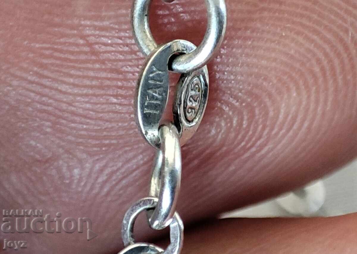 NEW ITALIAN SILVER BRACELET with BUTTERFLIES 4 gr. / 925 Hallmark - 5