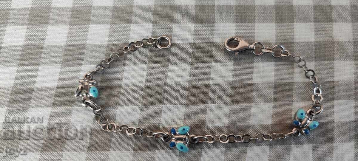 ΝΕΟ ΙΤΑΛΙΚΟ ΑΣΗΜΕΝΙΟ ΒΡΑΧΙΟΛΙ με ΠΕΤΑΛΟΥΔΕΣ 4 γρ. / ΔΟΚΙΜΗ 925 ΝΕΟ ΙΤΑΛΙΚΟ ΑΣΗΜΕΝΙΟ ΒΡΑΧΙΟΛΙ με ΠΕΤΑΛΟΥΔΕΣ 4 γρ. / ΔΟΚΙΜΗ 925