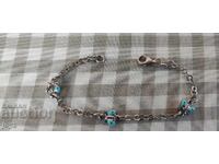 NOUĂ BRĂȚARĂ DIN ARGINT ITALIAN CU FLUTURI 4 gr. / PROBĂ 925