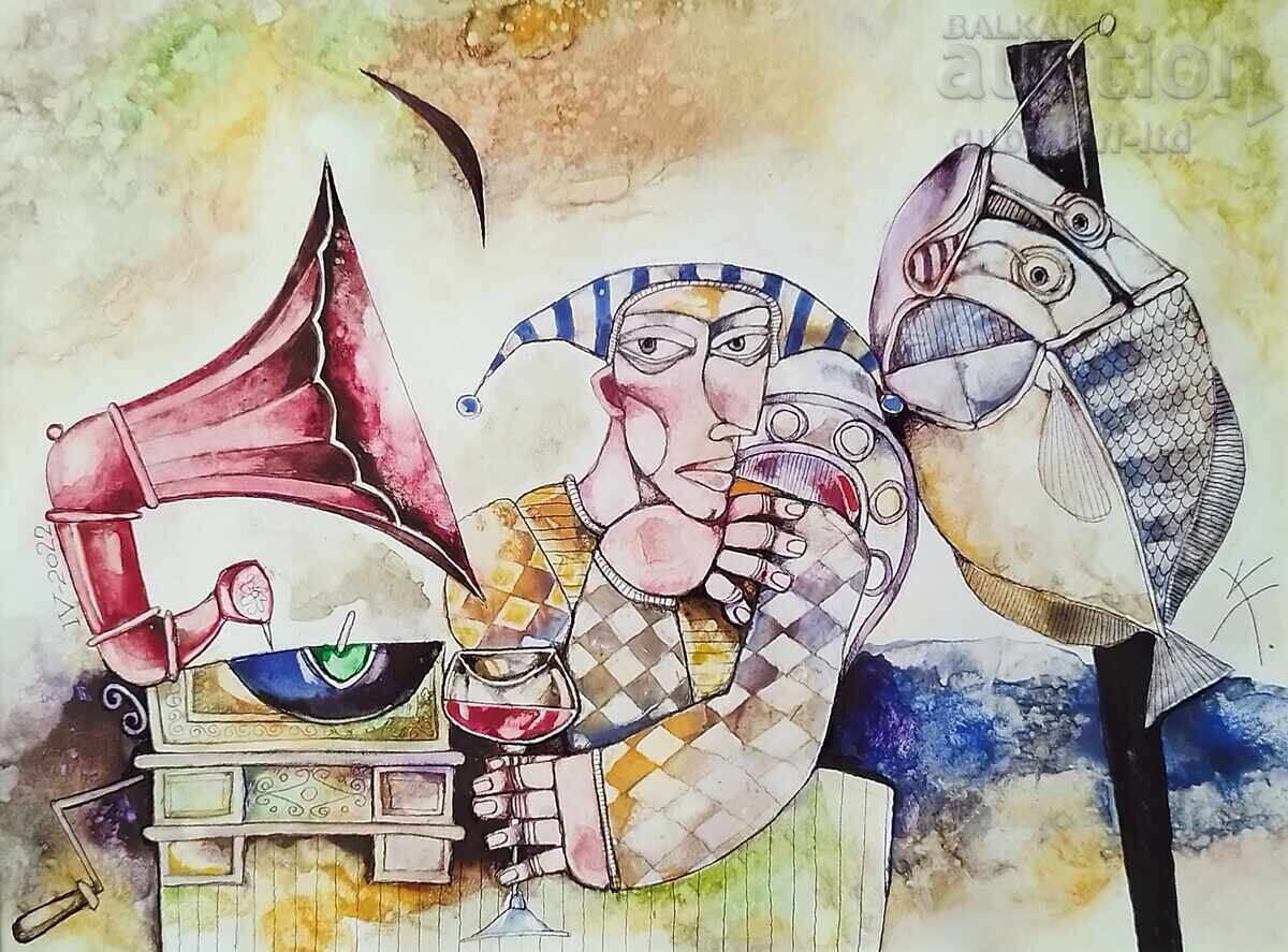 Painting "At the End of the Day", artist Kr. Todorov - Ketsa (1959-2022) with price 3800.00 BGN | € 1942.91