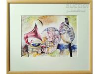 Painting "At the End of the Day", artist Kr. Todorov - Ketsa (1959-2022)