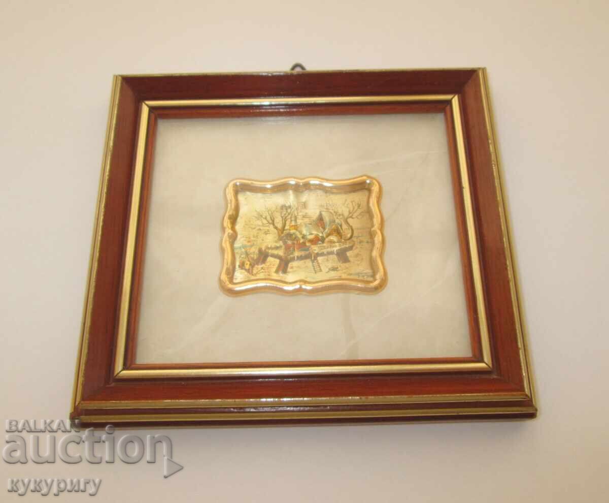 Old small Italian silver picture tiny painting with price 45.00 BGN | € 23.01