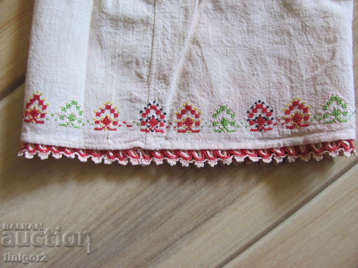 Folk costume shirt, lace and embroidery - 7