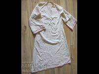 Folk costume shirt, lace and embroidery
