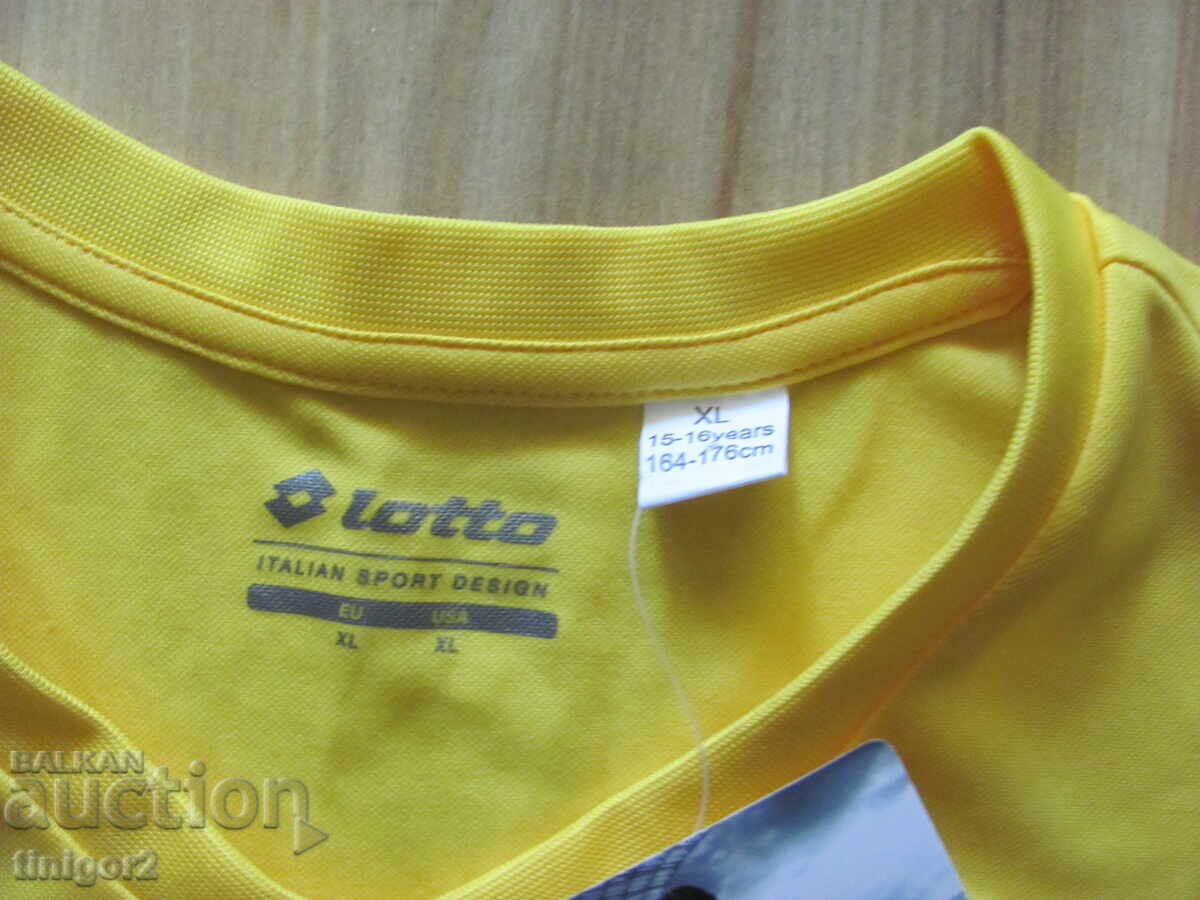 Licitație Nouă cu etichetă tricou de juniori LOTTO, fotbal