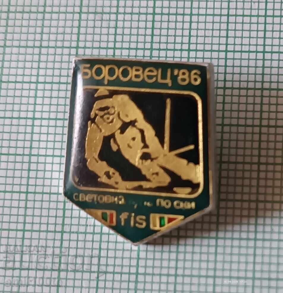 Badge - World Cup Ski Borovets 86 FIS