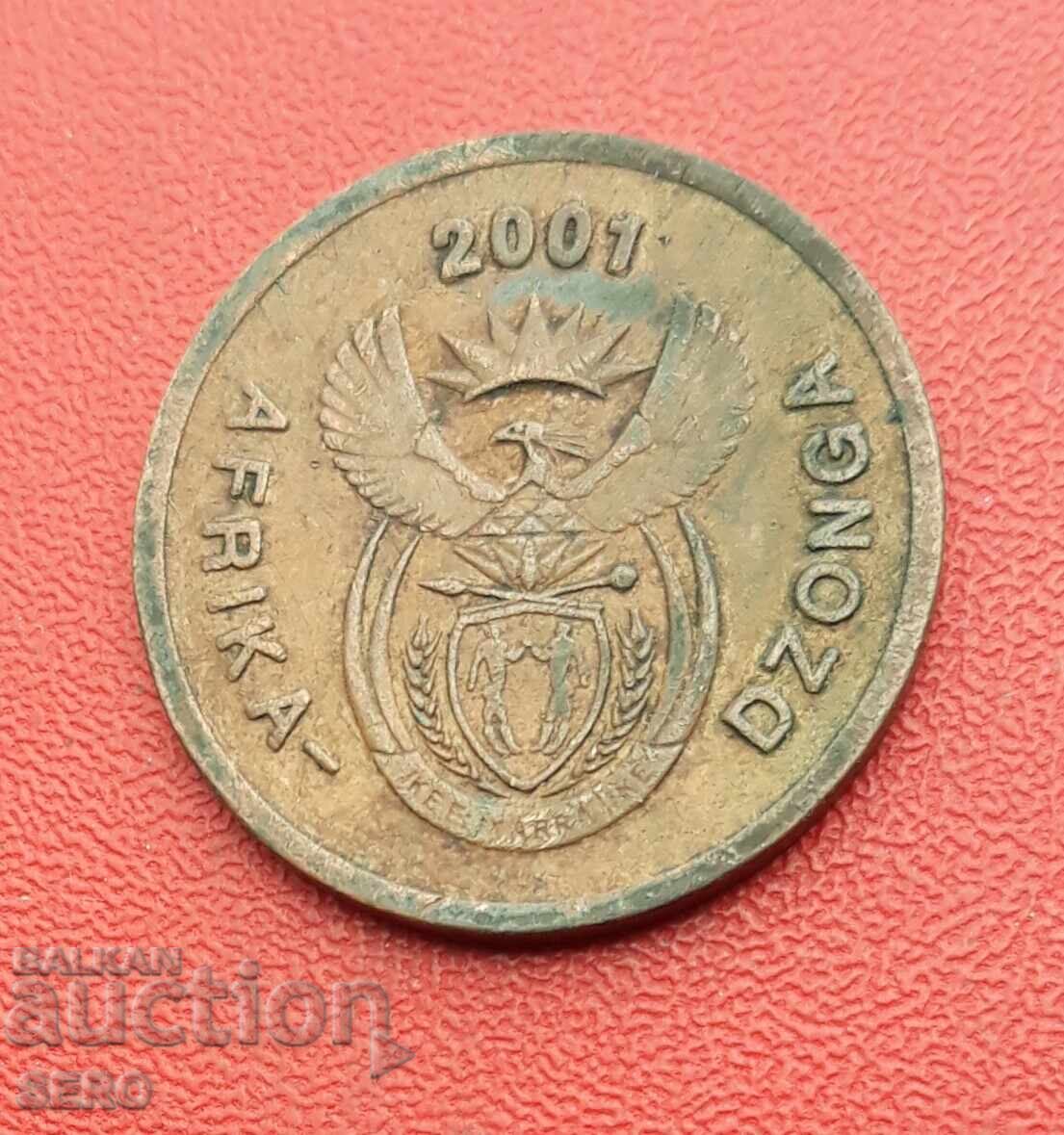 Νότια Αφρική - 5 σεντ 2001 με τιμή 0.40 BGN | € 0.20