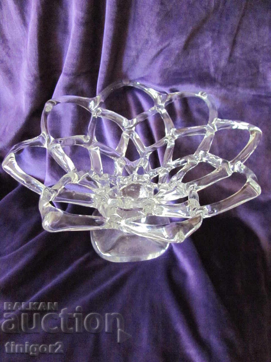 Μοναδική, Όμορφη κρυστάλλινη φρουτιέρα, χειροποίητη με τιμή 140.00 BGN | € 71.58 Μοναδική, Όμορφη κρυστάλλινη φρουτιέρα, χειροποίητη με τιμή 140.00 BGN | € 71.58