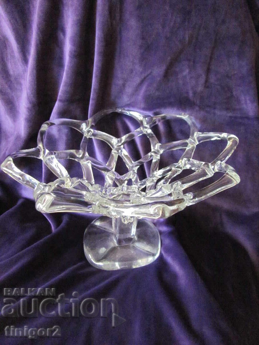 Μοναδική, Όμορφη κρυστάλλινη φρουτιέρα, χειροποίητη Μοναδική, Όμορφη κρυστάλλινη φρουτιέρα, χειροποίητη