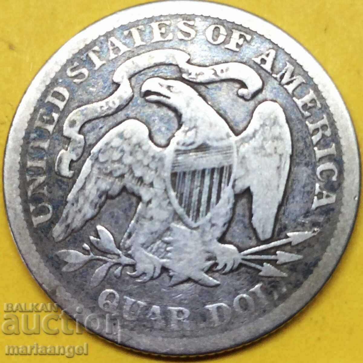 1/4 Dollar 1878 USA Liberty/Eagle Silver - Αρκετά σπάνιο με τιμή 100.00 BGN | € 51.13 1/4 Dollar 1878 USA Liberty/Eagle Silver - Αρκετά σπάνιο με τιμή 100.00 BGN | € 51.13