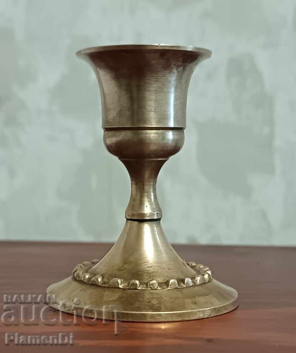 Old bronze candlestick