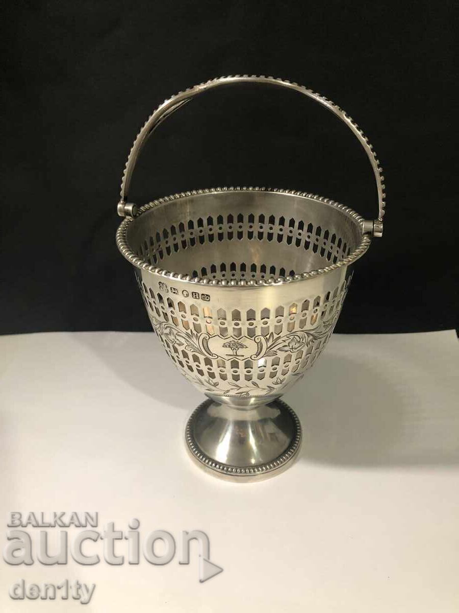 1851 г 209 гр  сребърна захарница Великобритания